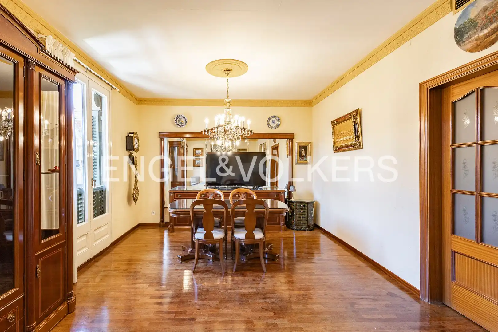 Dining room of Flat for sale in Barcelona  with Air Conditioner, Heating and Parquet flooring