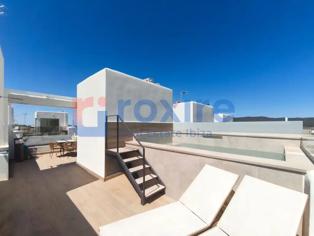 Terraza de Casa adosada de alquiler en Sant Antoni de Portmany con Aire acondicionado, Calefacción y Jardín privado