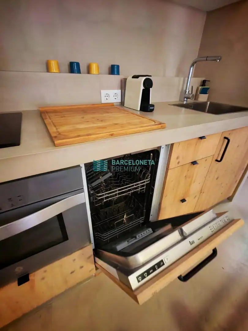 Küche von Wohnung zur Miete in Barcelona mit Möbliert und Alarm