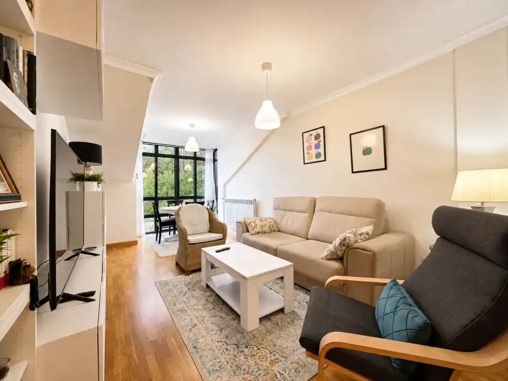 Living room of Attic for sale in Llanes  with Heating and Furnished