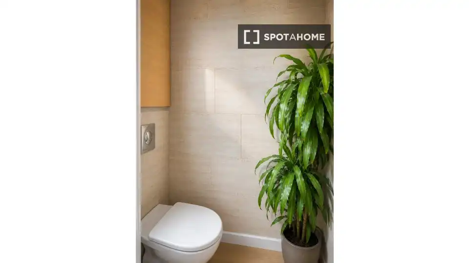 Bany de Apartament per a compartir en Montgat amb Aire condicionat, Terrassa i Moblat