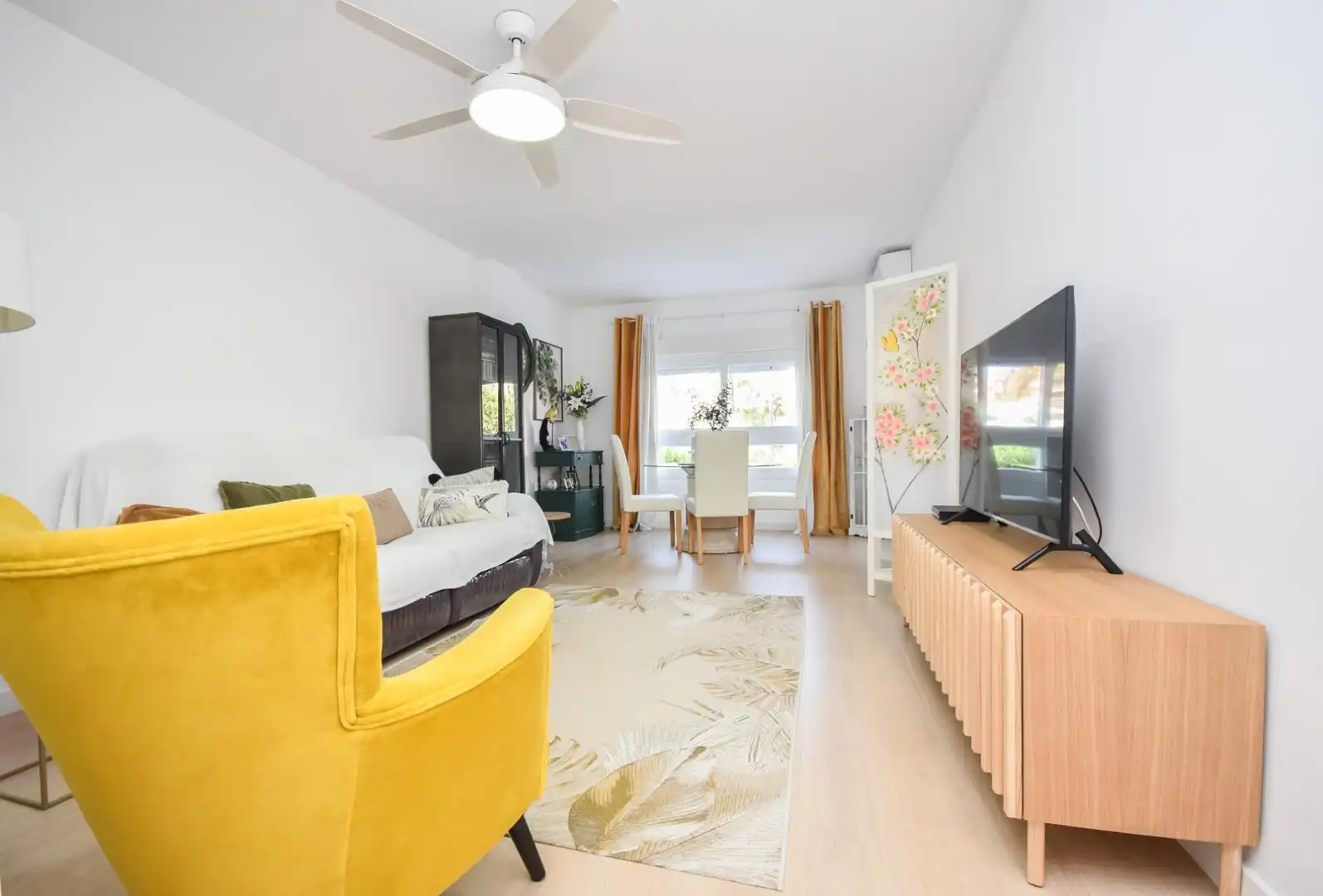 Sala de estar de Piso en venta en  Palma de Mallorca con Aire acondicionado, Parquet y Terraza