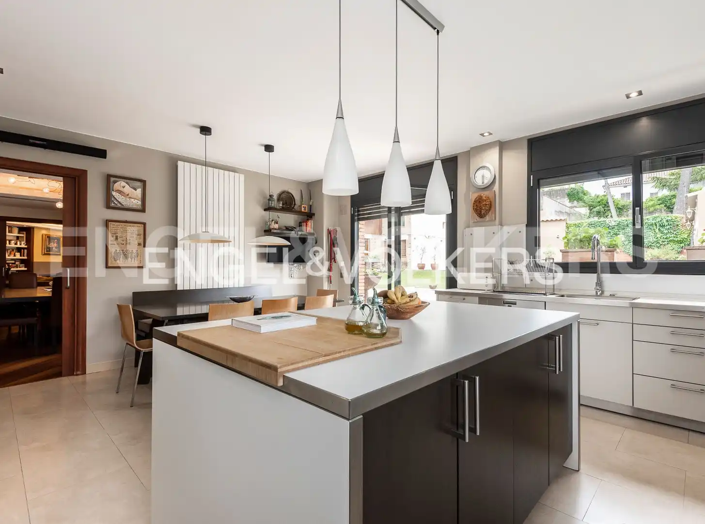 Kitchen of Houses for sale in Sant Cugat del Vallès  with Air Conditioner, Heating and Private garden
