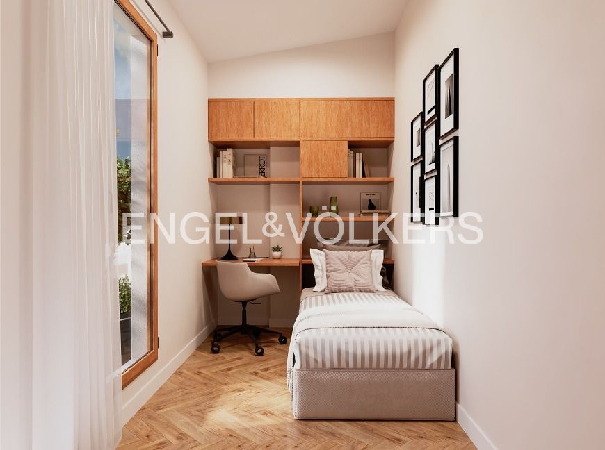 Dormitori de Apartament de lloguer en  Valencia Capital amb Calefacció