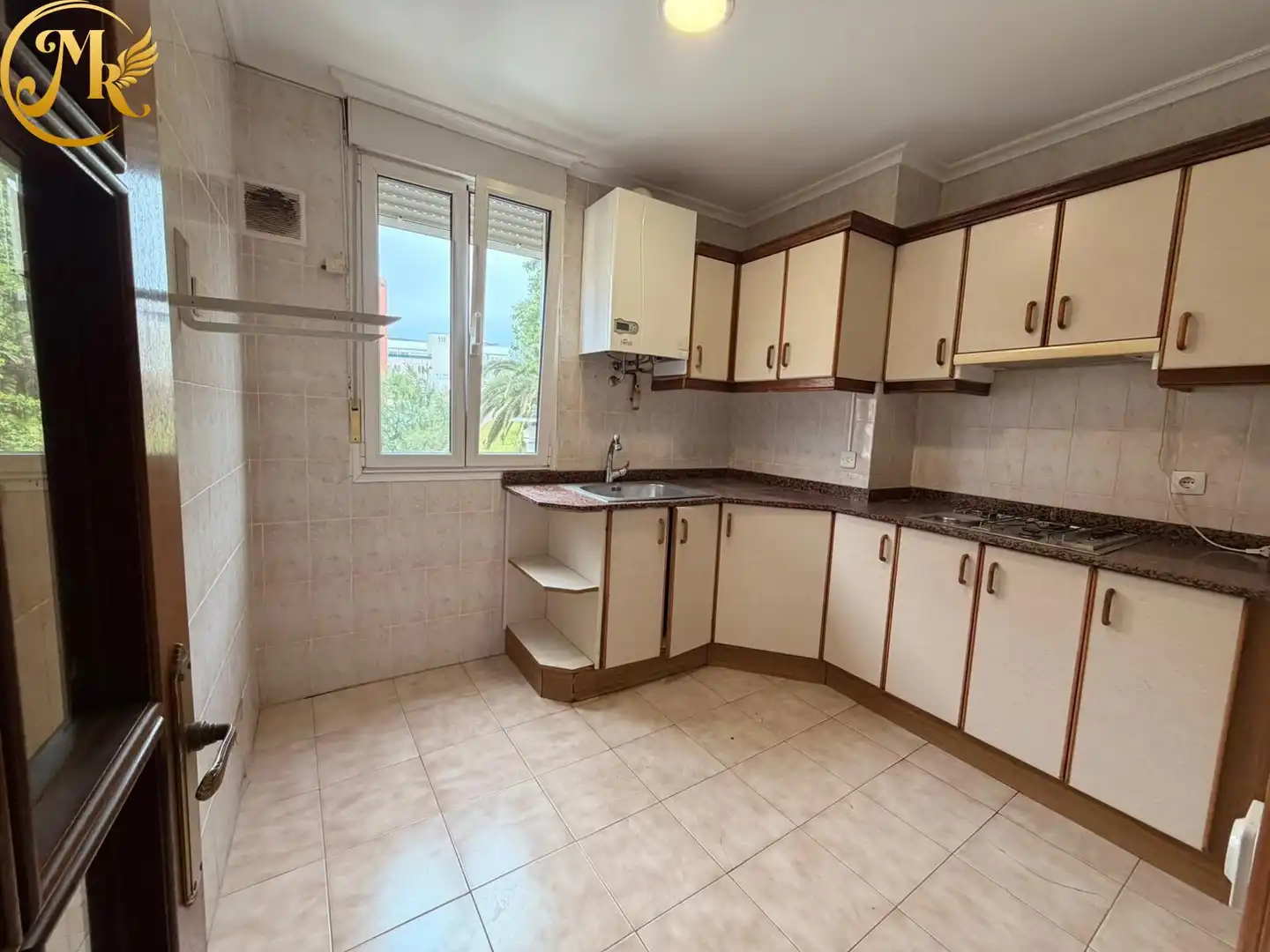 Kitchen of Flat for sale in Santander  with Private garden, Parquet flooring and Terrace