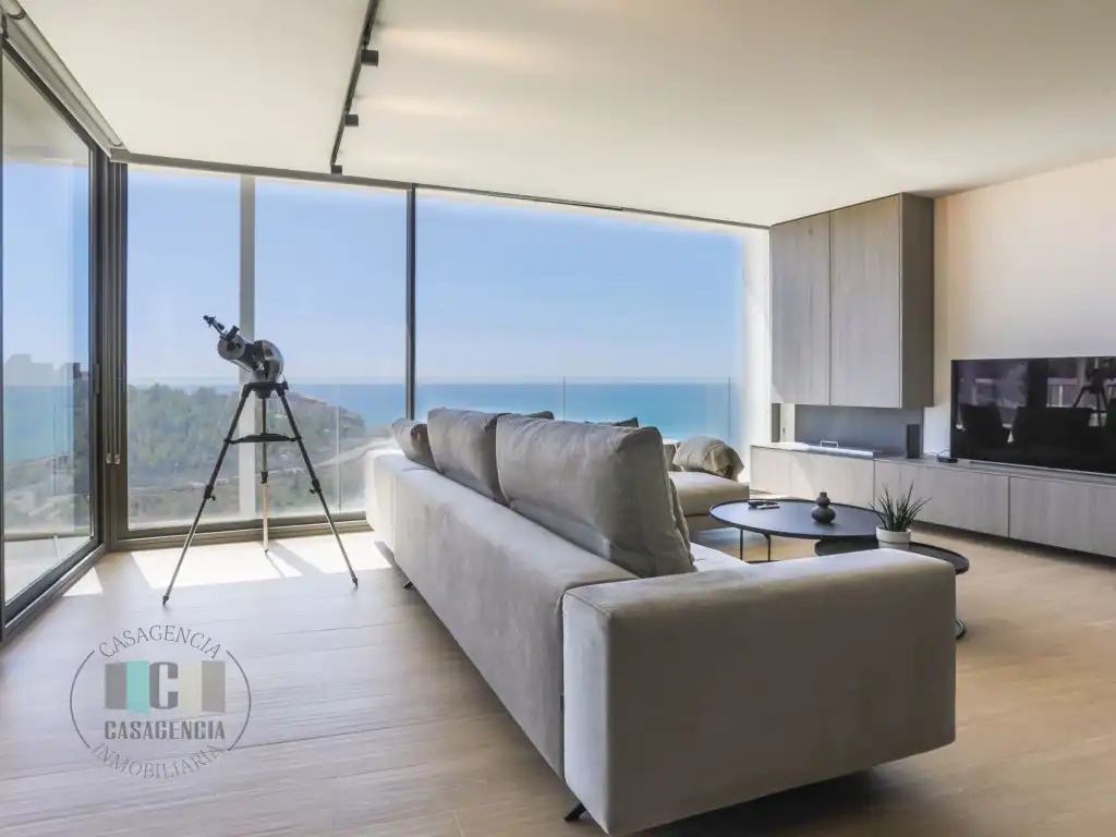 Sala de estar de Ático en venta en Oropesa del Mar / Orpesa con Aire acondicionado, Terraza y Horno