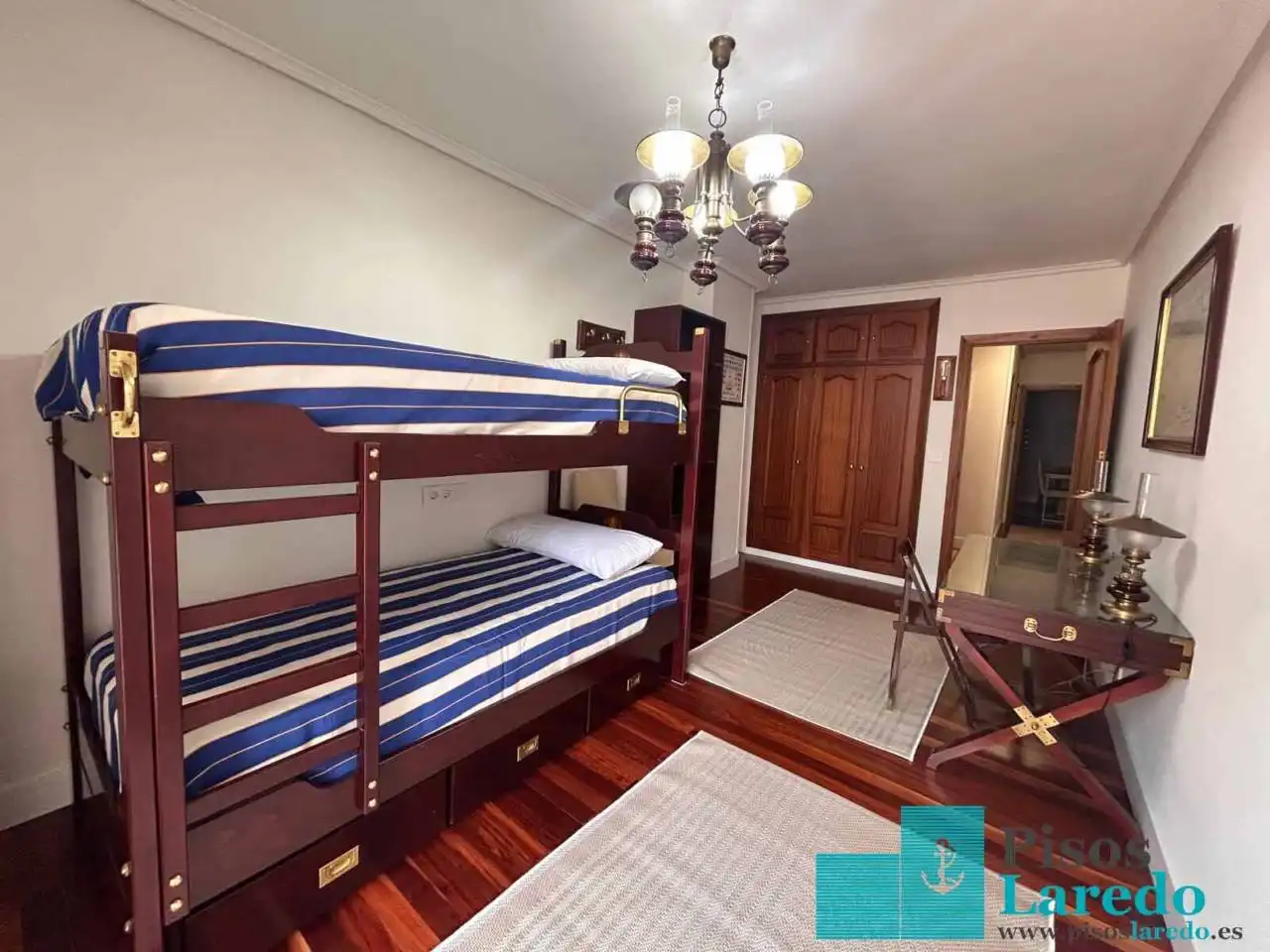 Bedroom of Flat for rent in Laredo  with Heating, Terrace and Furnished