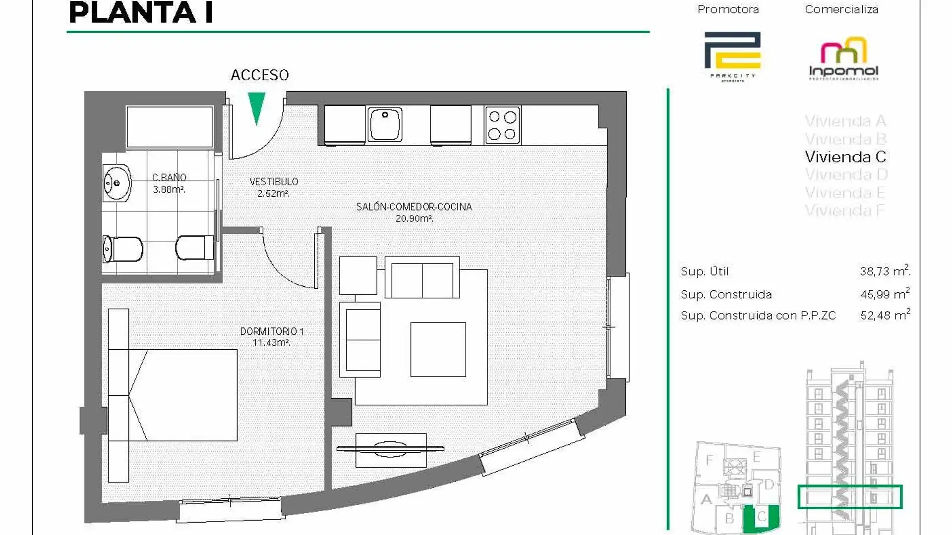 Apartments for sale in Badajoz Capital