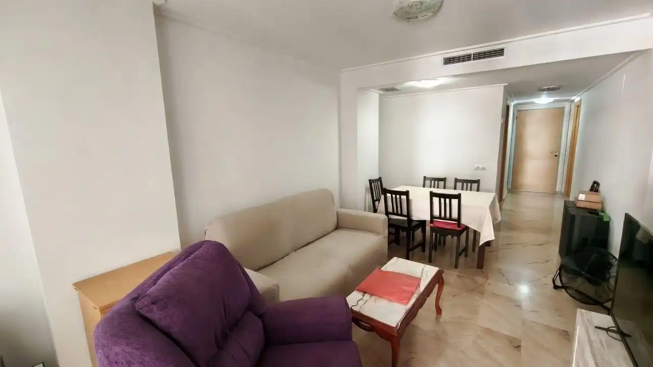 Sala d'estar de Apartament en venda en Oropesa del Mar / Orpesa amb Aire condicionat, Moblat i Balcó