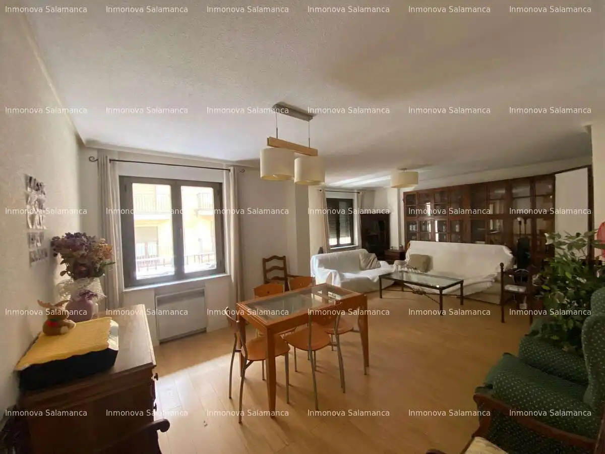 Living room of Flat for rent in Salamanca  with Heating, Terrace and Furnished