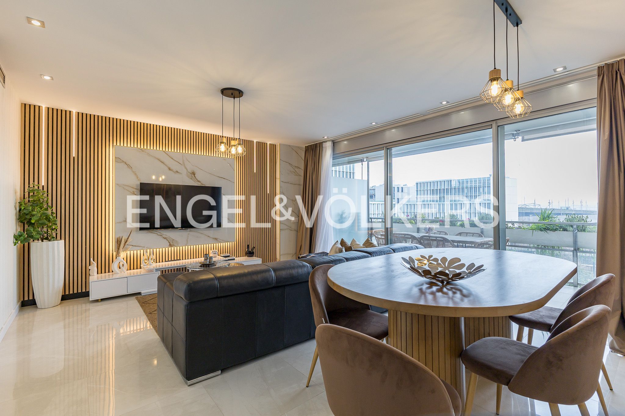 Sala d'estar de Pis en venda en Sant Adrià de Besòs amb Aire condicionat, Calefacció i Terrassa