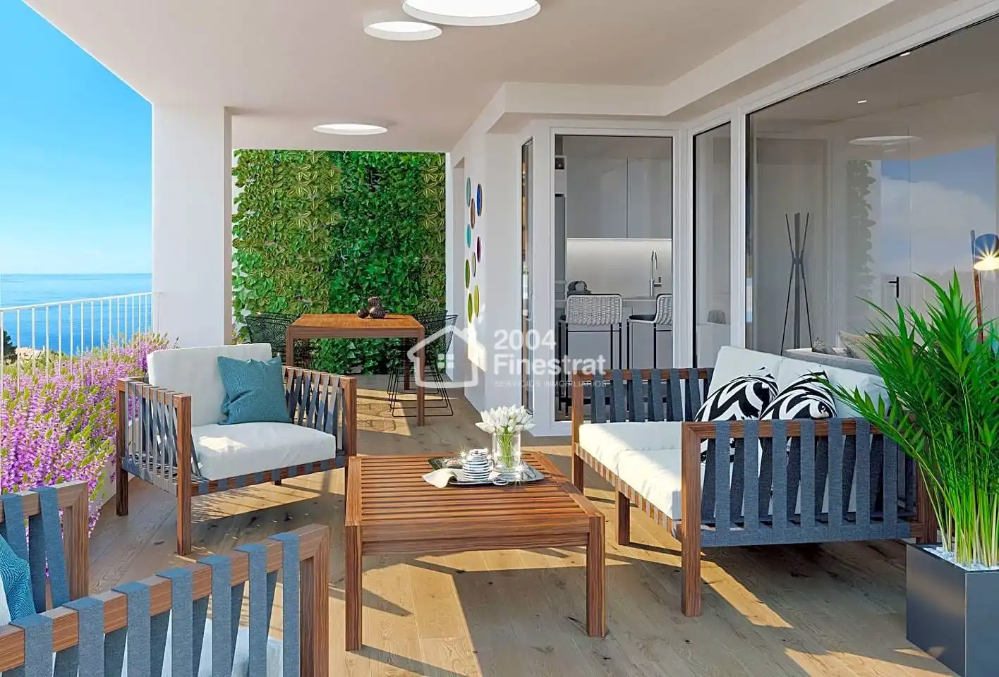 Terrace of Flat for sale in Villajoyosa / La Vila Joiosa  with Air Conditioner, Terrace and Community pool