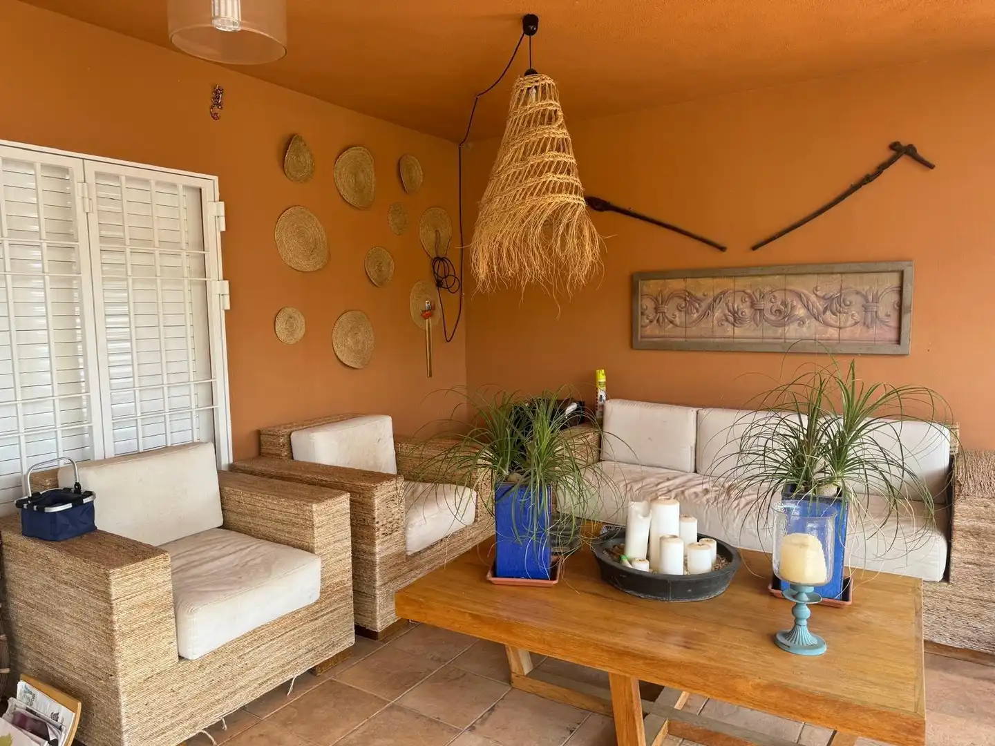 Sala d'estar de Casa o xalet en venda en Borriol amb Aire condicionat, Jardí privat i Terrassa