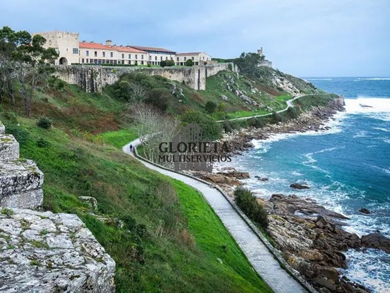 Außenansicht von Dachboden zum verkauf in Baiona mit Heizung, Parkett und Terrasse