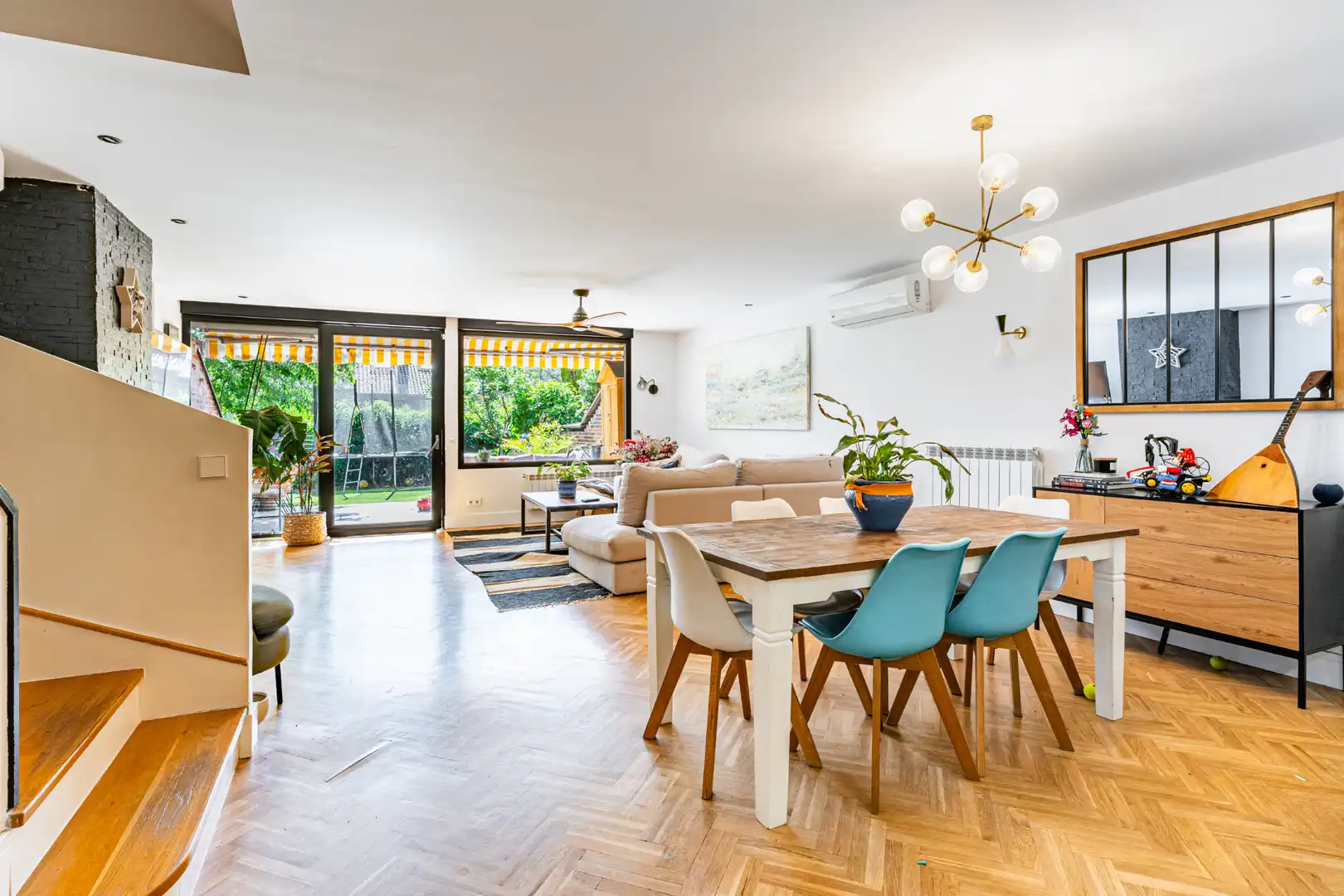 Dining room of Detached homes for sale in Majadahonda  with Air Conditioner, Heating and Private garden