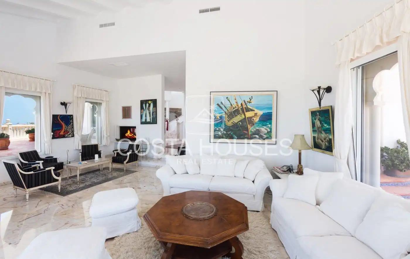 Living room of Houses for sale in Dénia  with Air Conditioner, Private garden and Terrace