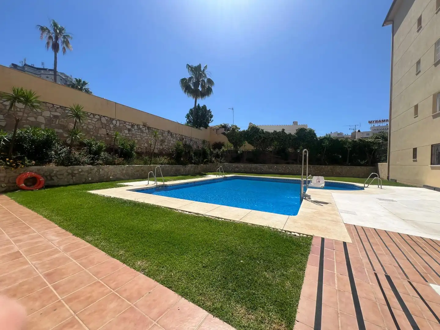 Swimming pool of Apartments for sale in Mijas  with Private garden, Storage room and Alarm