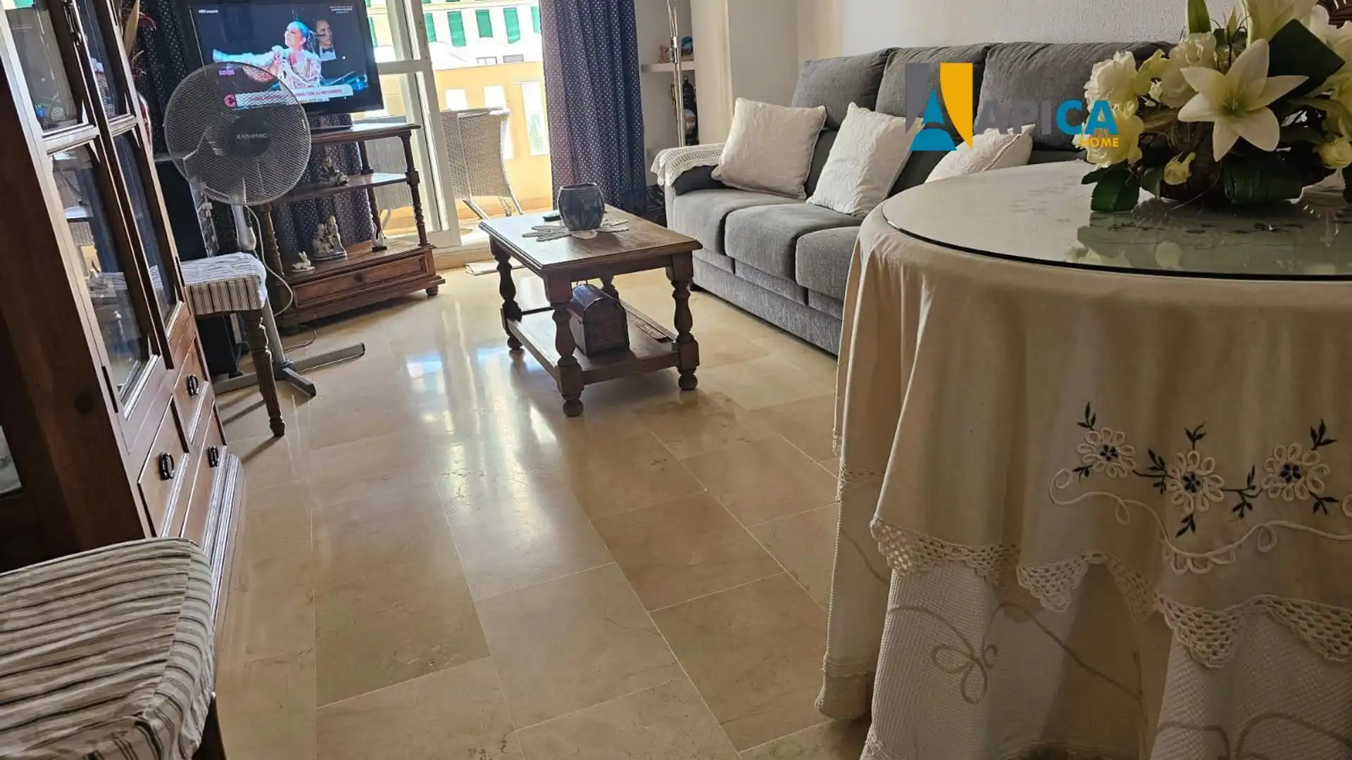 Living room of Flat for sale in Manilva  with Terrace and Alarm