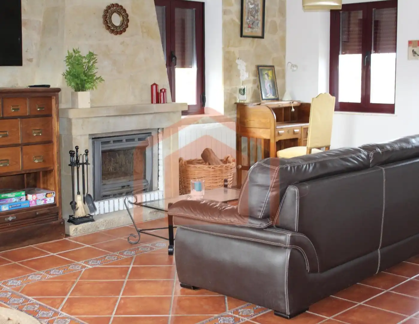 Wohnzimmer von Country house zum Verkauf in Cipérez mit Klimaanlage, Heizung und Terrasse