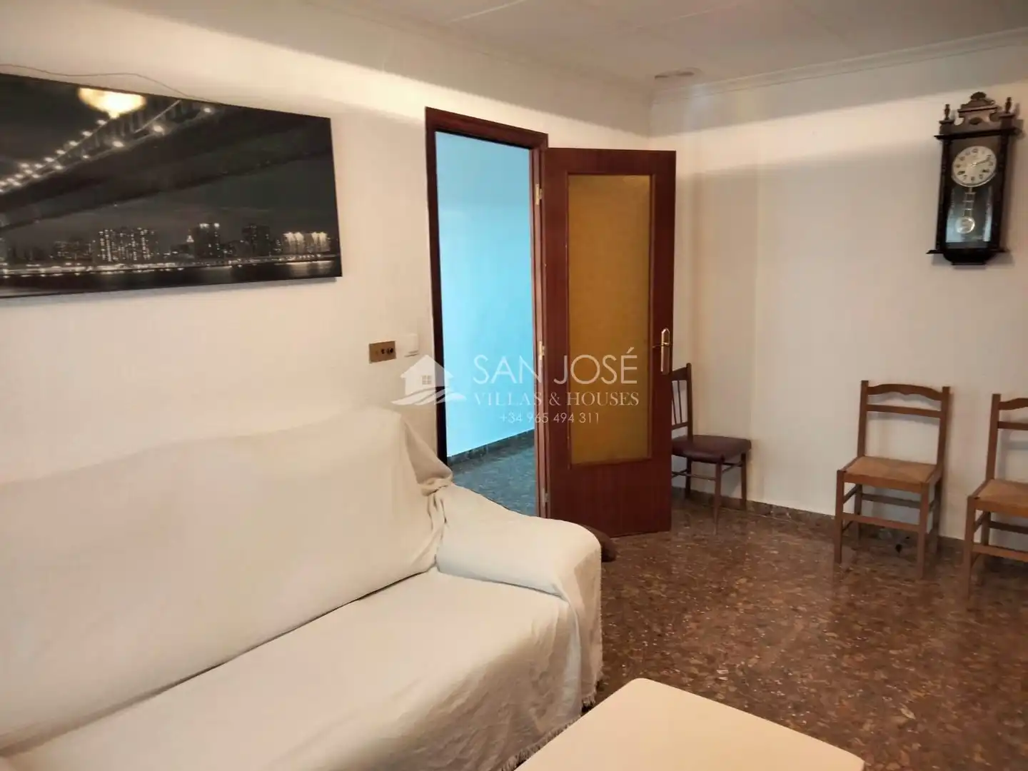 Sala d'estar de Casa o xalet en venda en Elche / Elx amb Jardí privat, Terrassa i Traster
