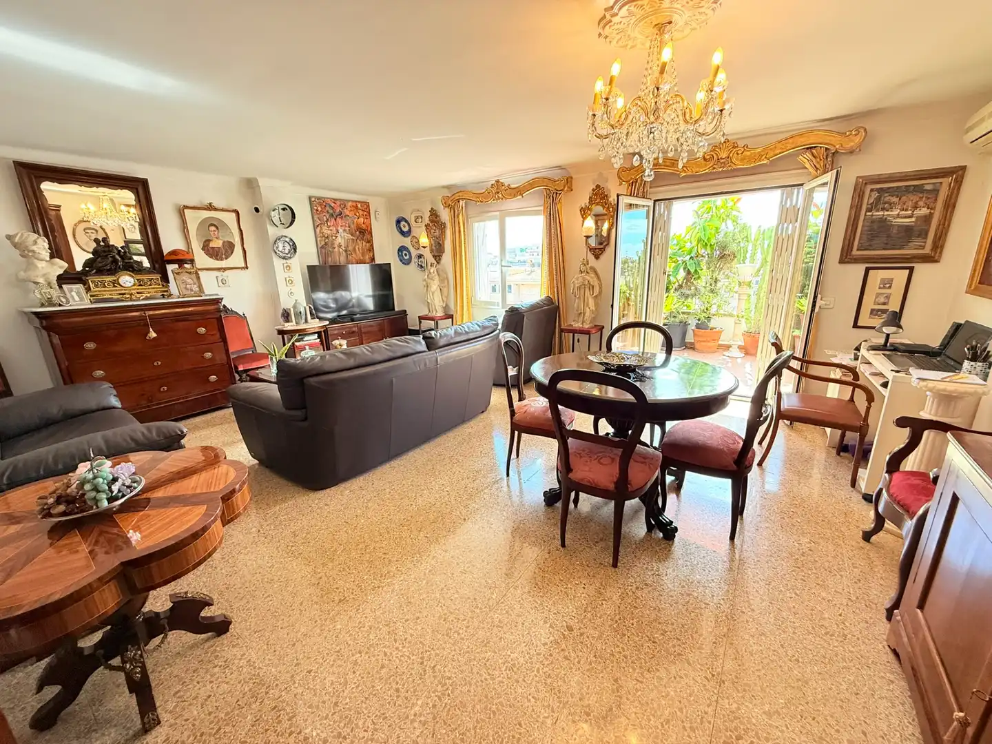 Sala de estar de Ático en venta en  Palma de Mallorca con Aire acondicionado y Terraza