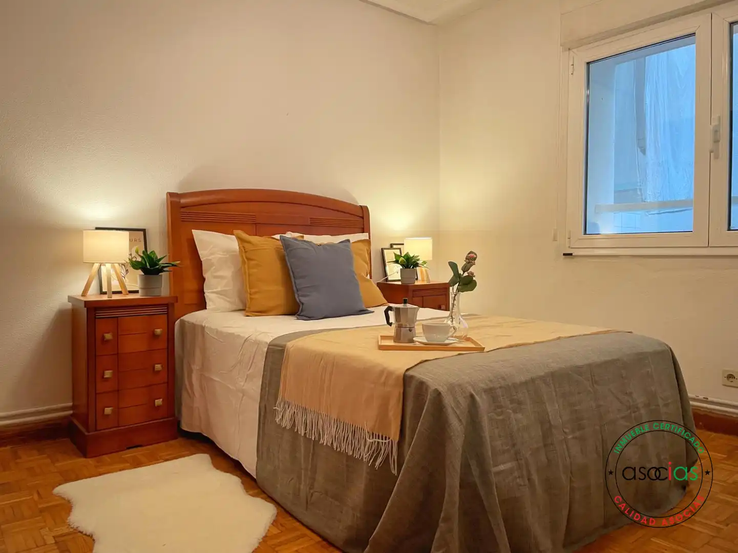 Schlafzimmer von Wohnung zum Verkauf in Gijón  mit Heizung und Balkon
