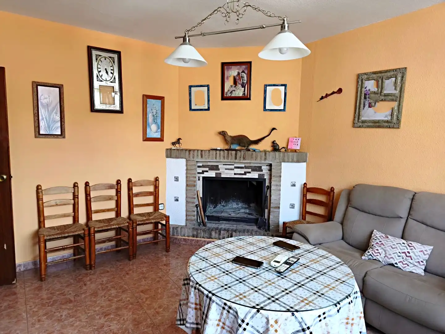 Sala de estar de Casa adosada en venta en Málaga con Aire acondicionado, Terraza y Amueblado