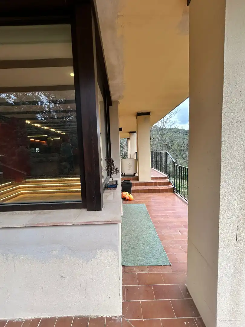 Terrassa de Casa o xalet en venda en Sant Aniol de Finestres amb Aire condicionat, Calefacció i Jardí privat