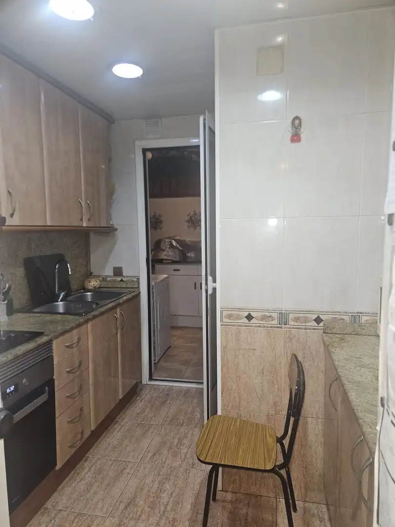 Kitchen of Flat for sale in Badalona  with Heating, Terrace and Balcony