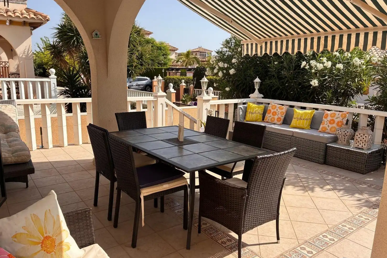 Terrasse von Haus zur Miete in Orihuela mit Klimaanlage, Heizung und Privatgarten