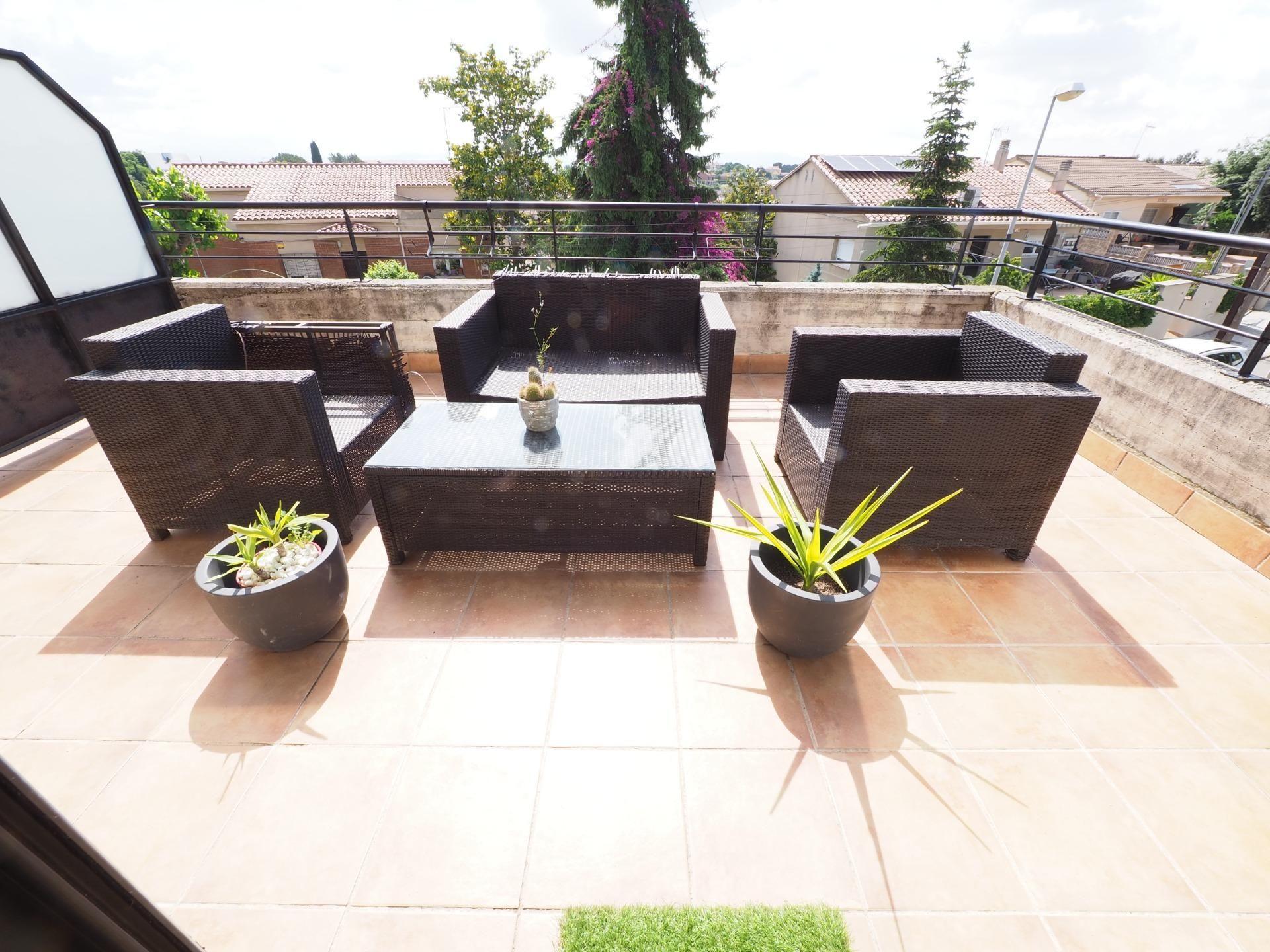 Terrace of House or chalet for sale in Sentmenat  with Heating, Private garden and Parquet flooring