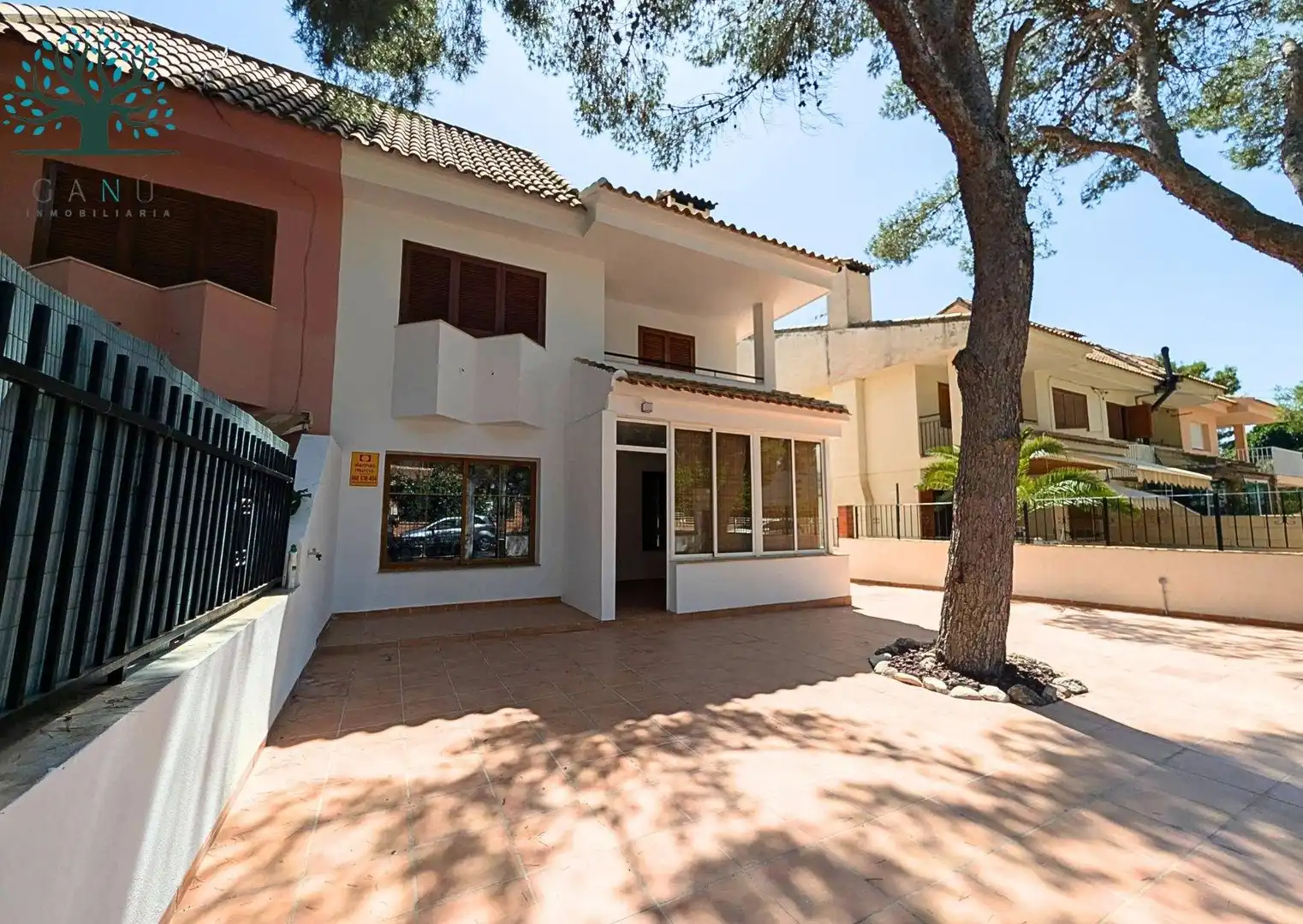 Außenansicht von Maisonette zum Verkauf in Totana mit Klimaanlage, Privatgarten und Terrasse