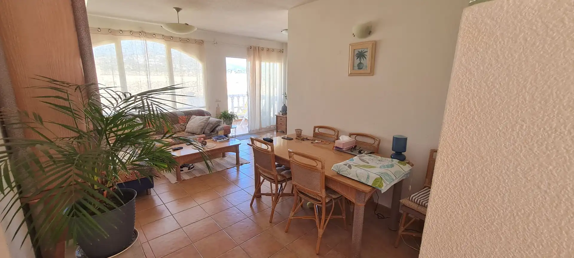 Menjador de Apartament en venda en Calpe / Calp amb Aire condicionat, Calefacció i Terrassa