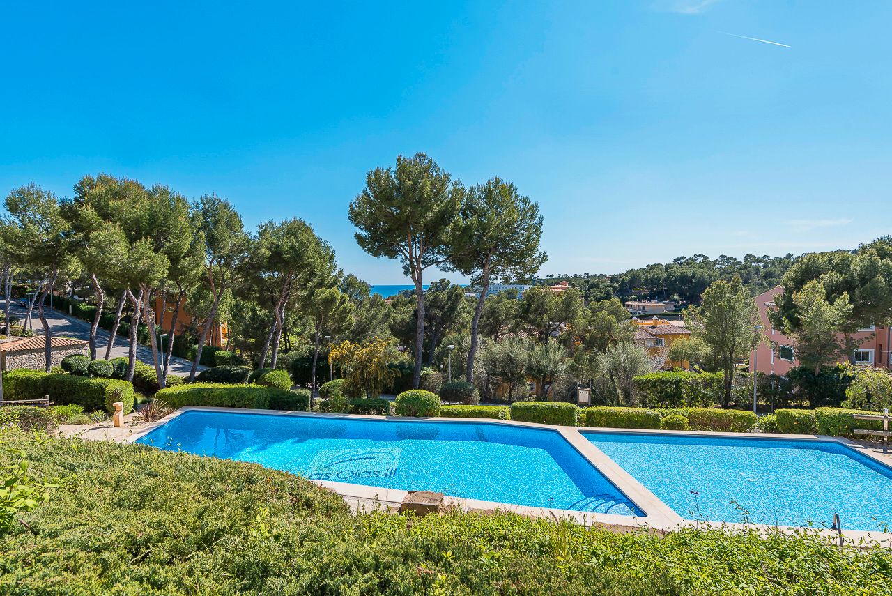 Piscina de Apartament en venda en Calvià amb Aire condicionat, Moblat i Piscina comunitària