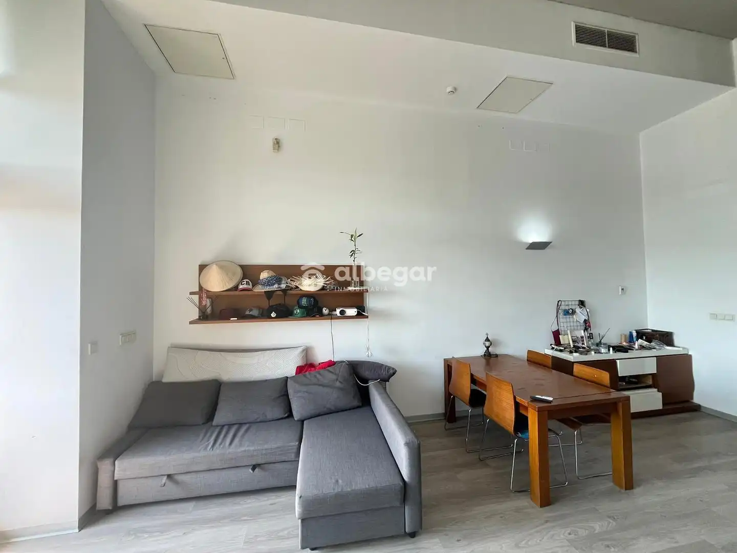 Wohnzimmer von Wohnung zur Miete in Valencia mit Klimaanlage, Terrasse und Schwimmbad