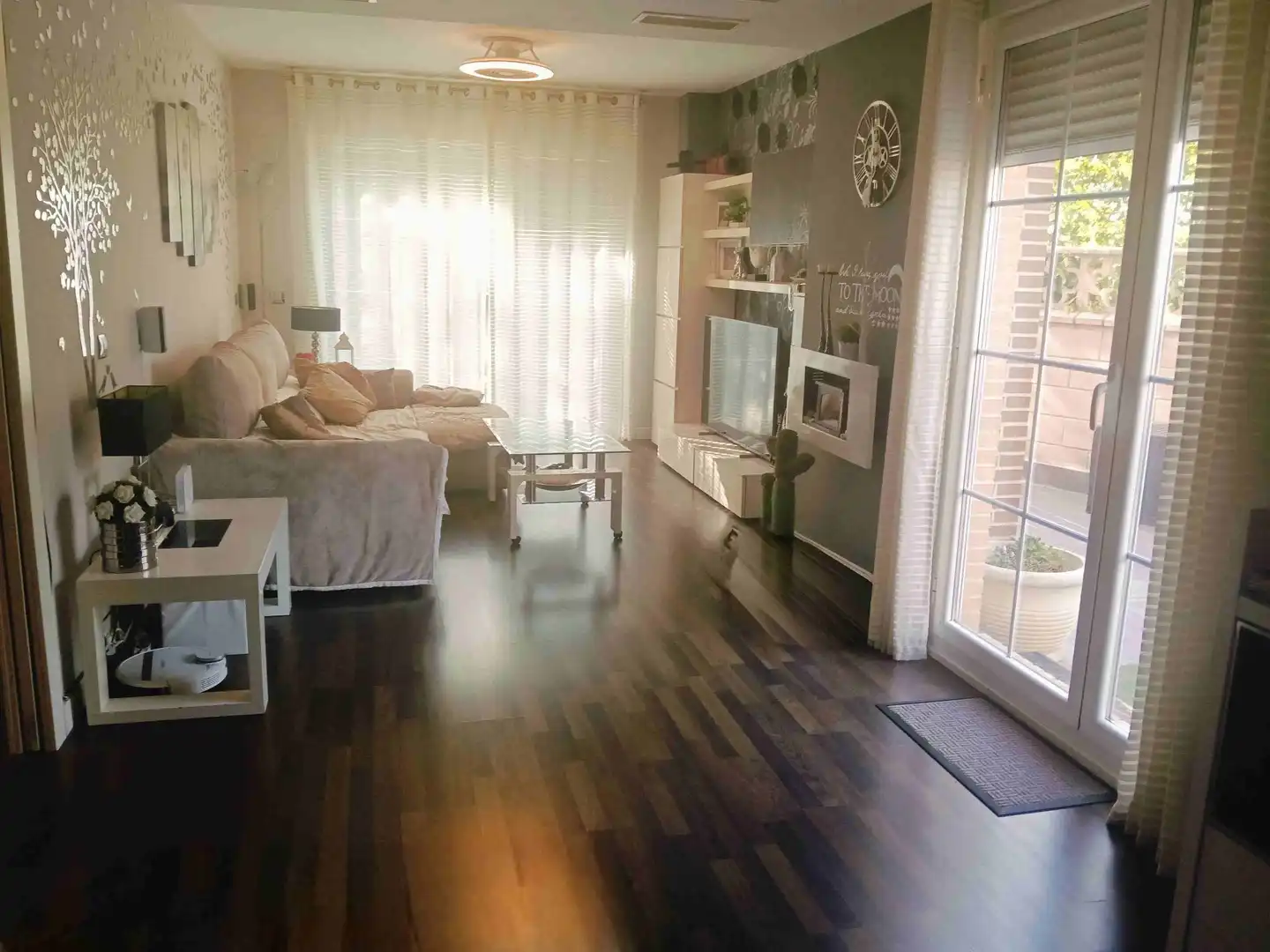 Sala de estar de Casa adosada en venta en María de Huerva con Calefacción, Terraza y Trastero
