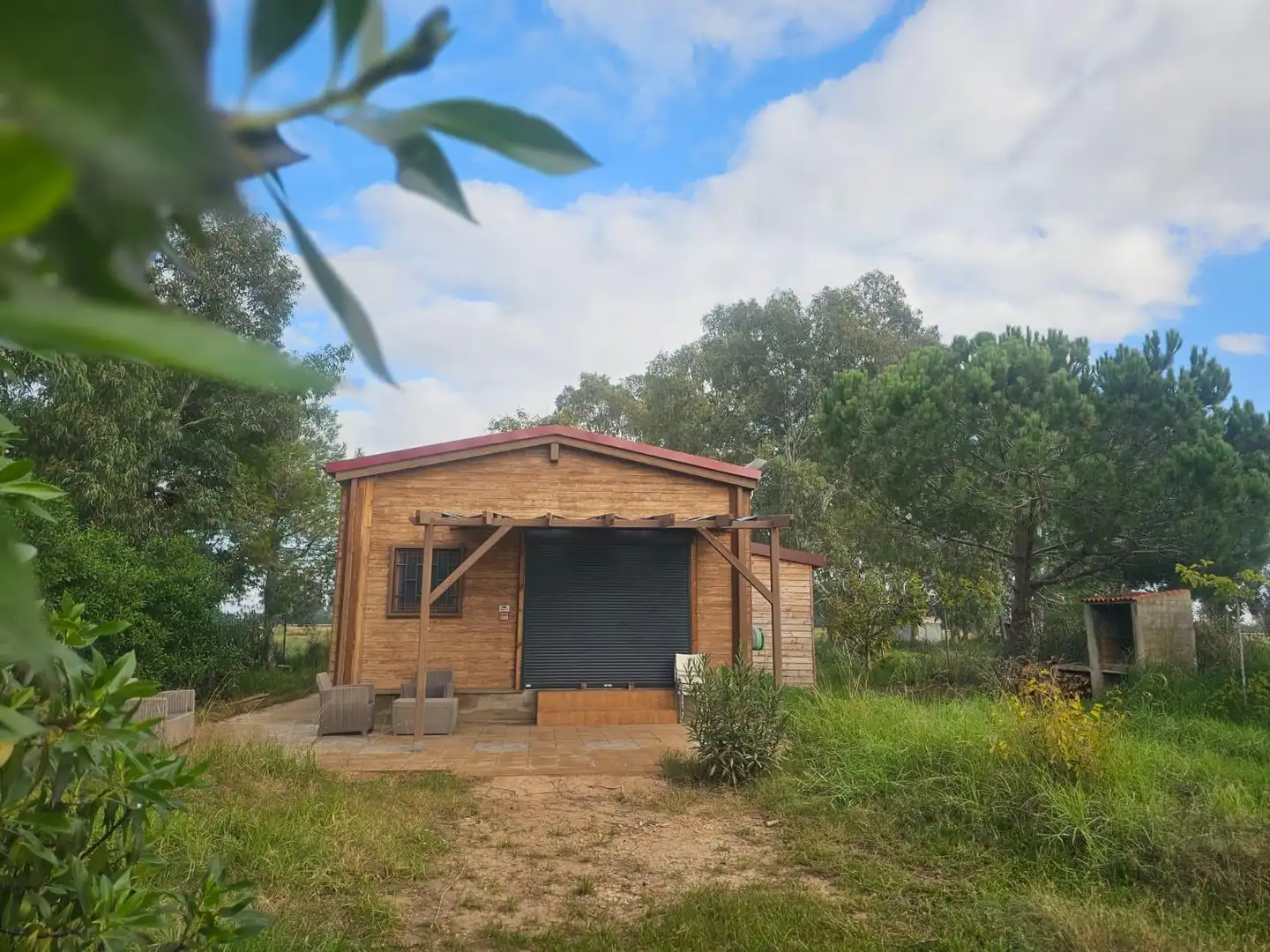 Vista exterior de Finca rústica en venda en Amposta amb Jardí privat, Terrassa i Moblat