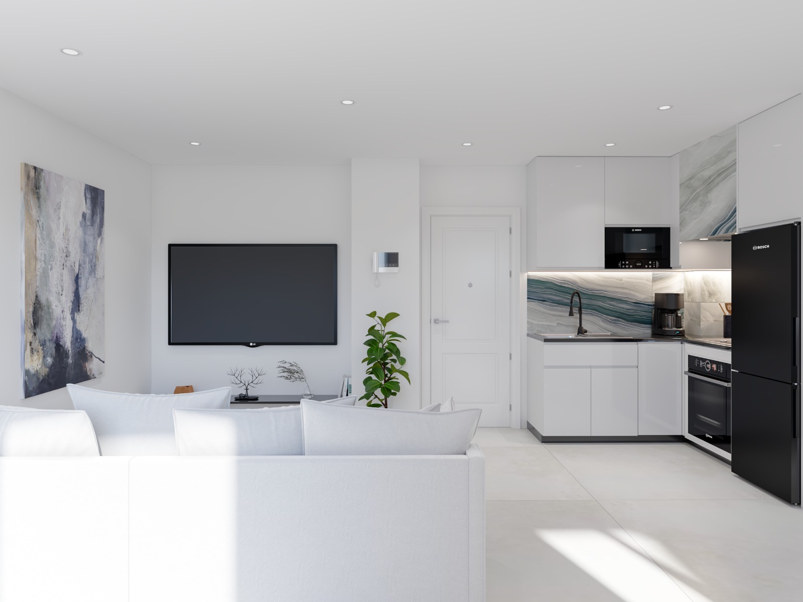 Living room of Flat for sale in Vélez-Málaga  with Terrace, Storage room and Community pool