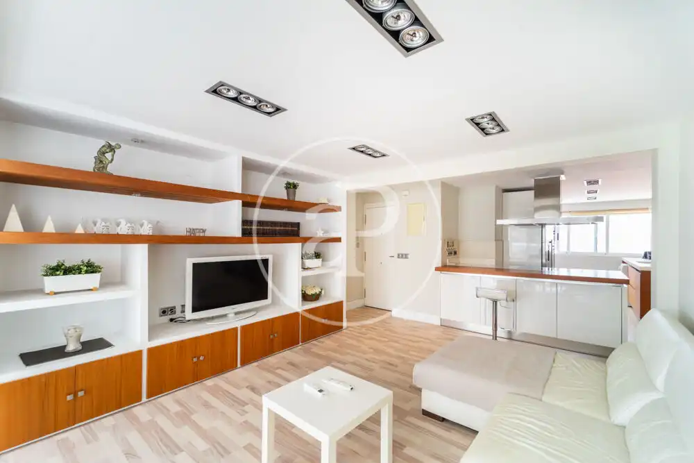 Living room of Flat for sale in Benidorm  with Heating, Terrace and Furnished