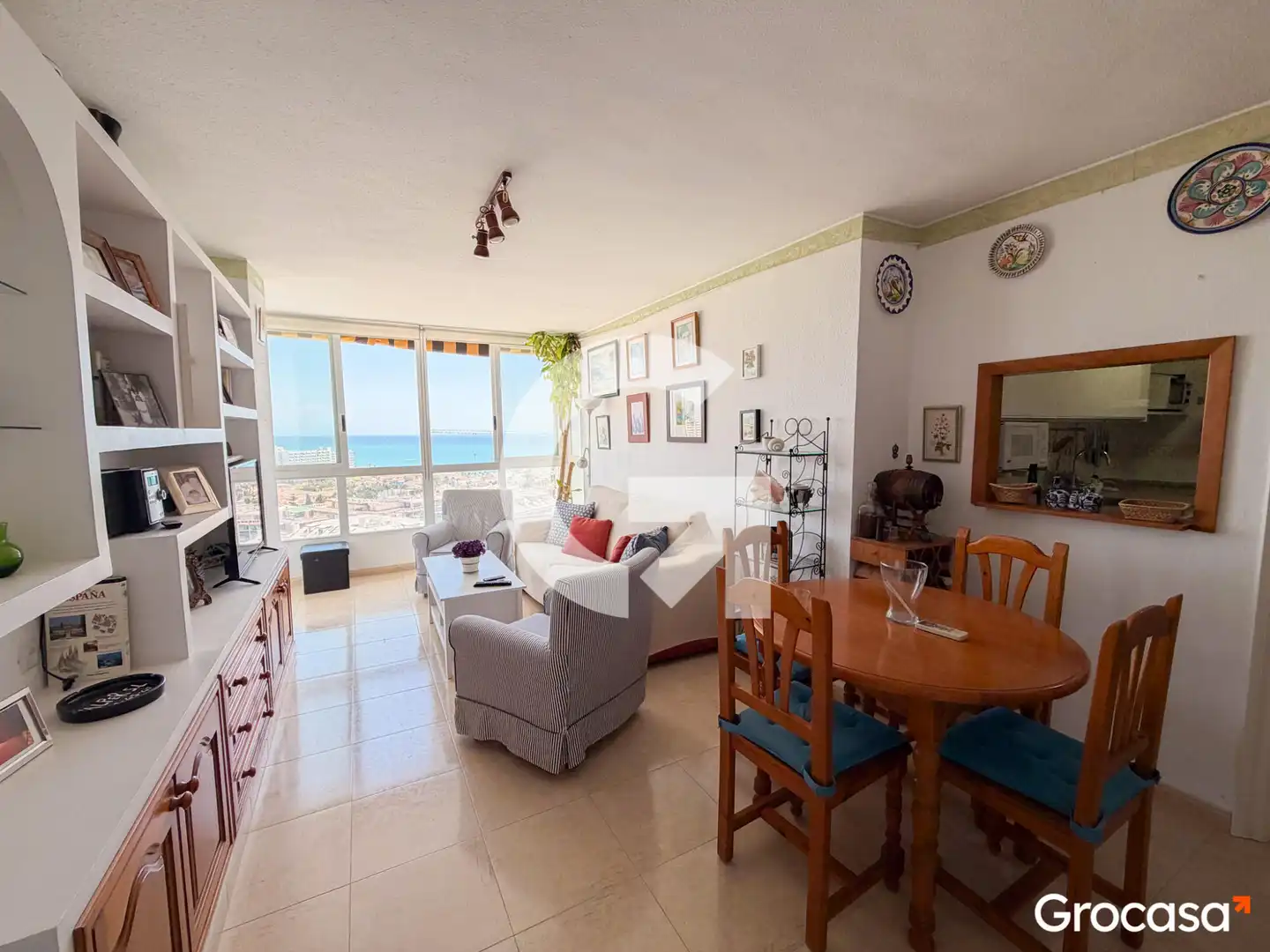 Sala de estar de Piso en venta en Benalmádena con Aire acondicionado, Jardín privado y Terraza