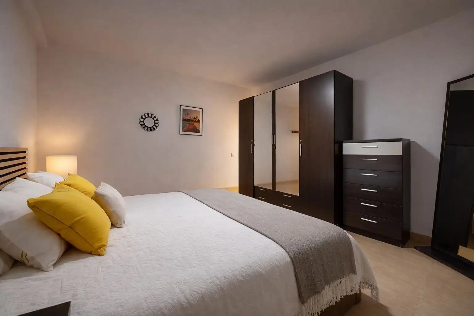 Bedroom of Flat for rent in Roquetas de Mar  with Air Conditioner, Heating and Private garden