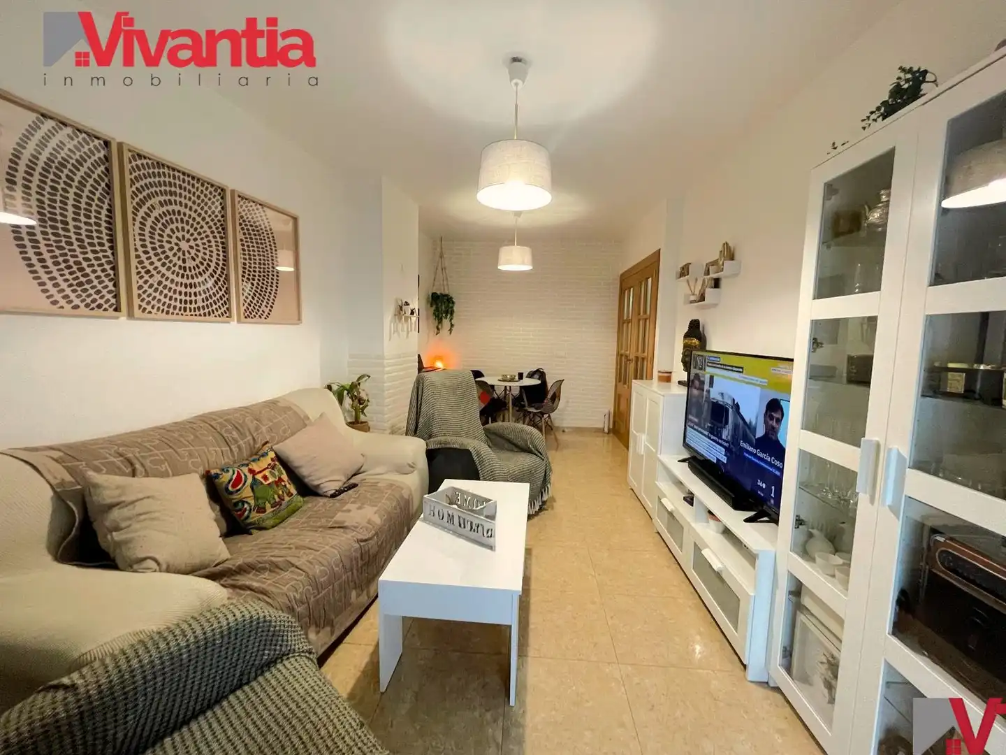 Wohnzimmer von Dachboden zum Verkauf in Lorca mit Klimaanlage, Terrasse und Abstellraum