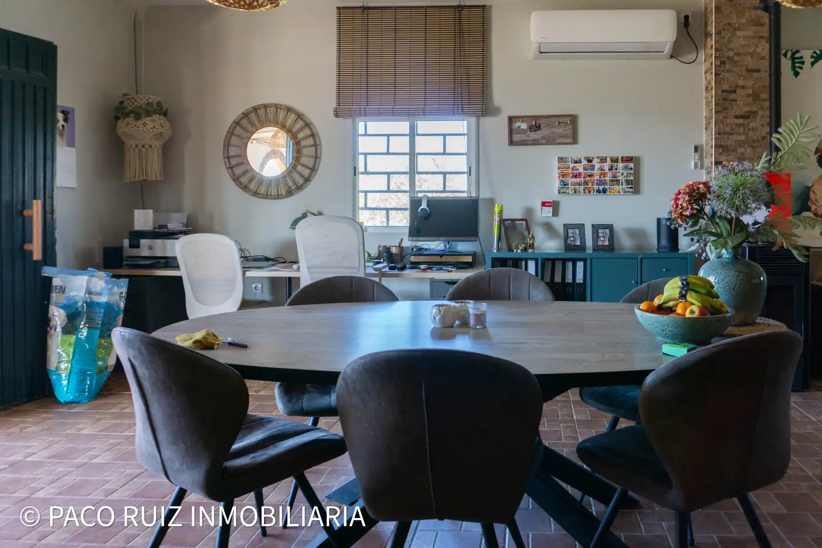 Comedor de Finca rústica en venta en Tabernas con Aire acondicionado, Jardín privado y Terraza