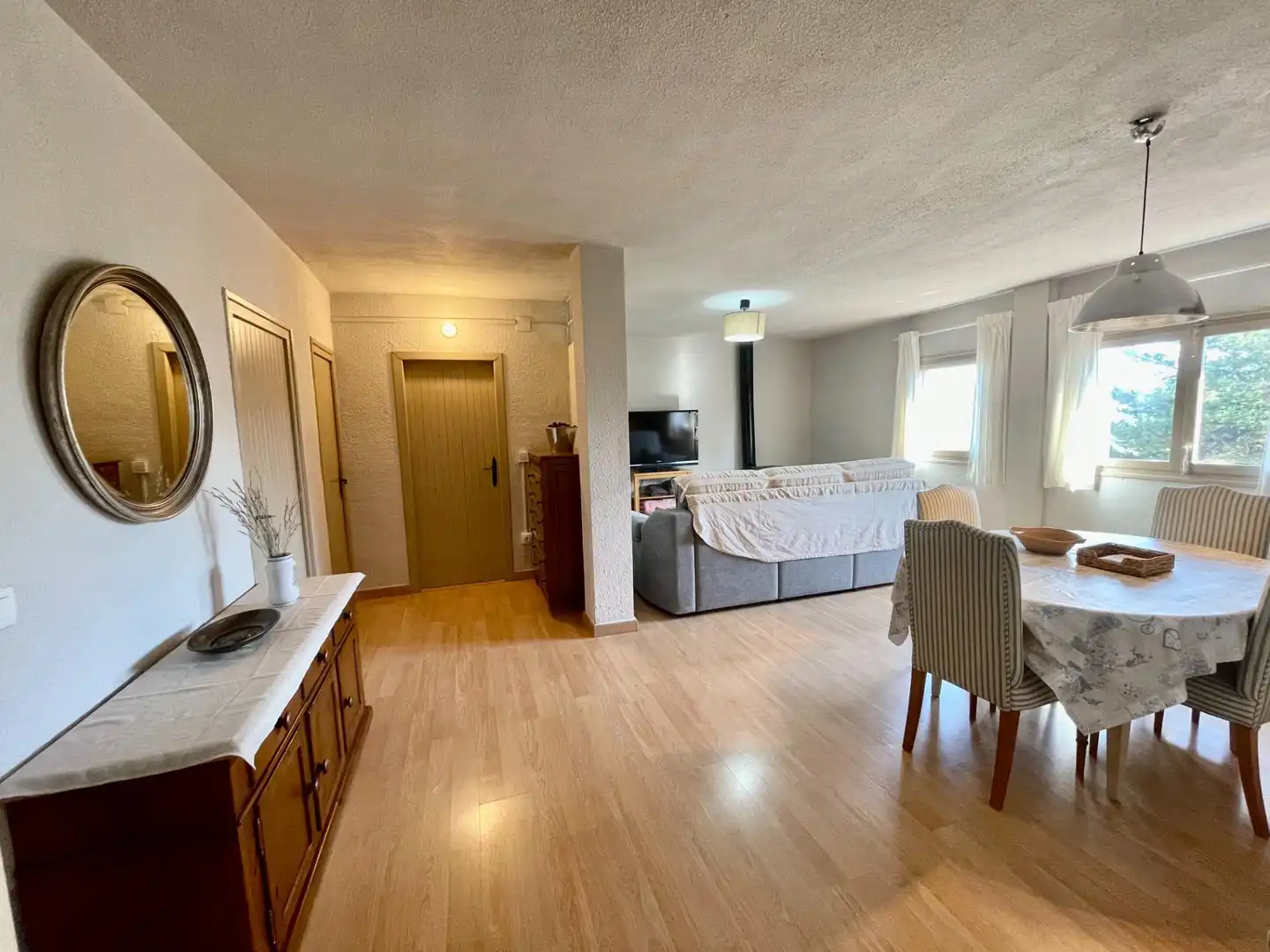 Living room of Flat for rent in Alcalá de la Selva  with Heating, Terrace and Storage room