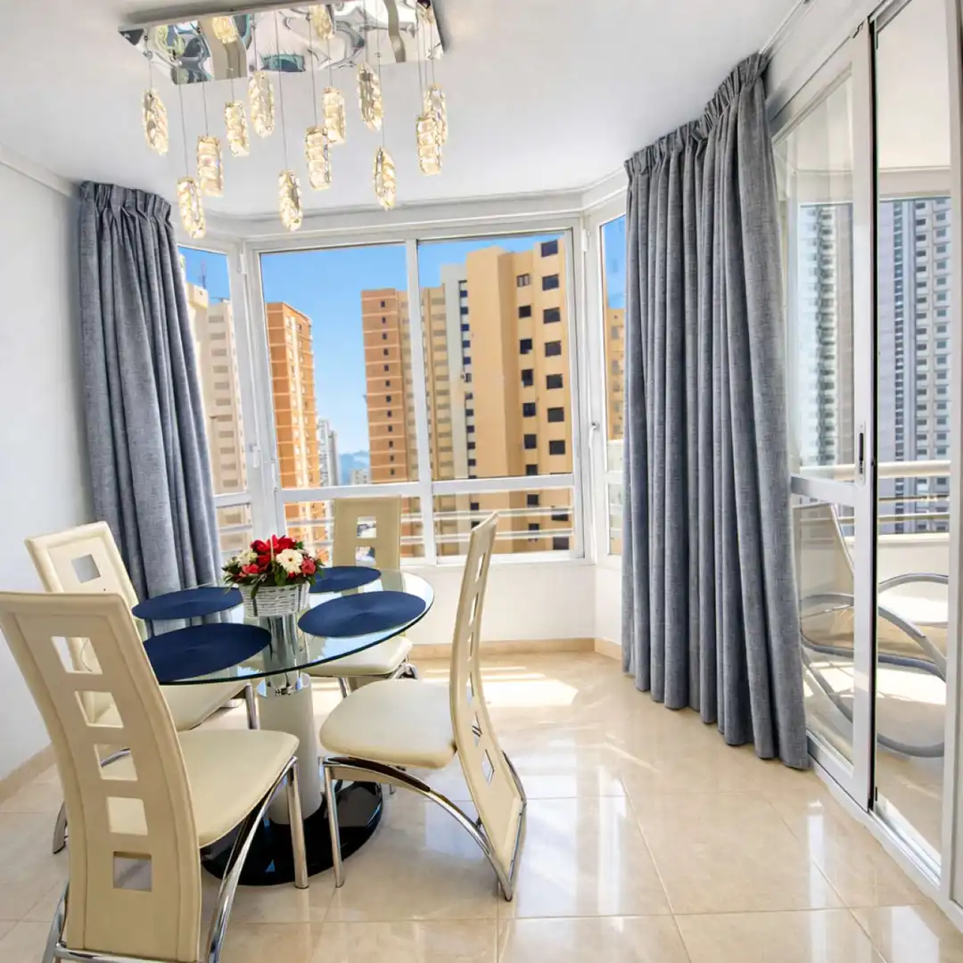 Dining room of Apartments for share in Benidorm  with Air Conditioner, Terrace and Furnished