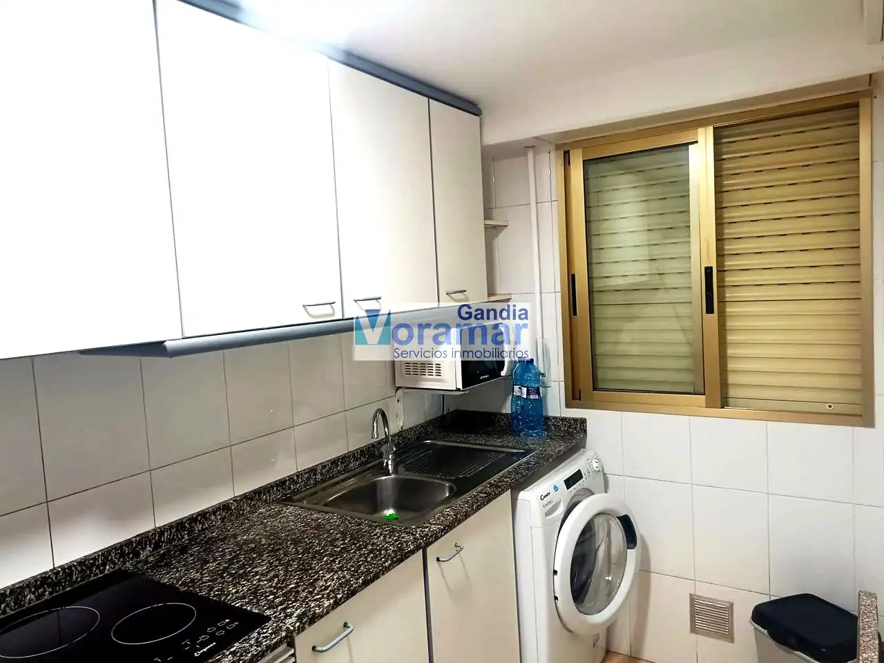 Cuina de Apartament en venda en Gandia amb Aire condicionat, Jardí privat i Terrassa