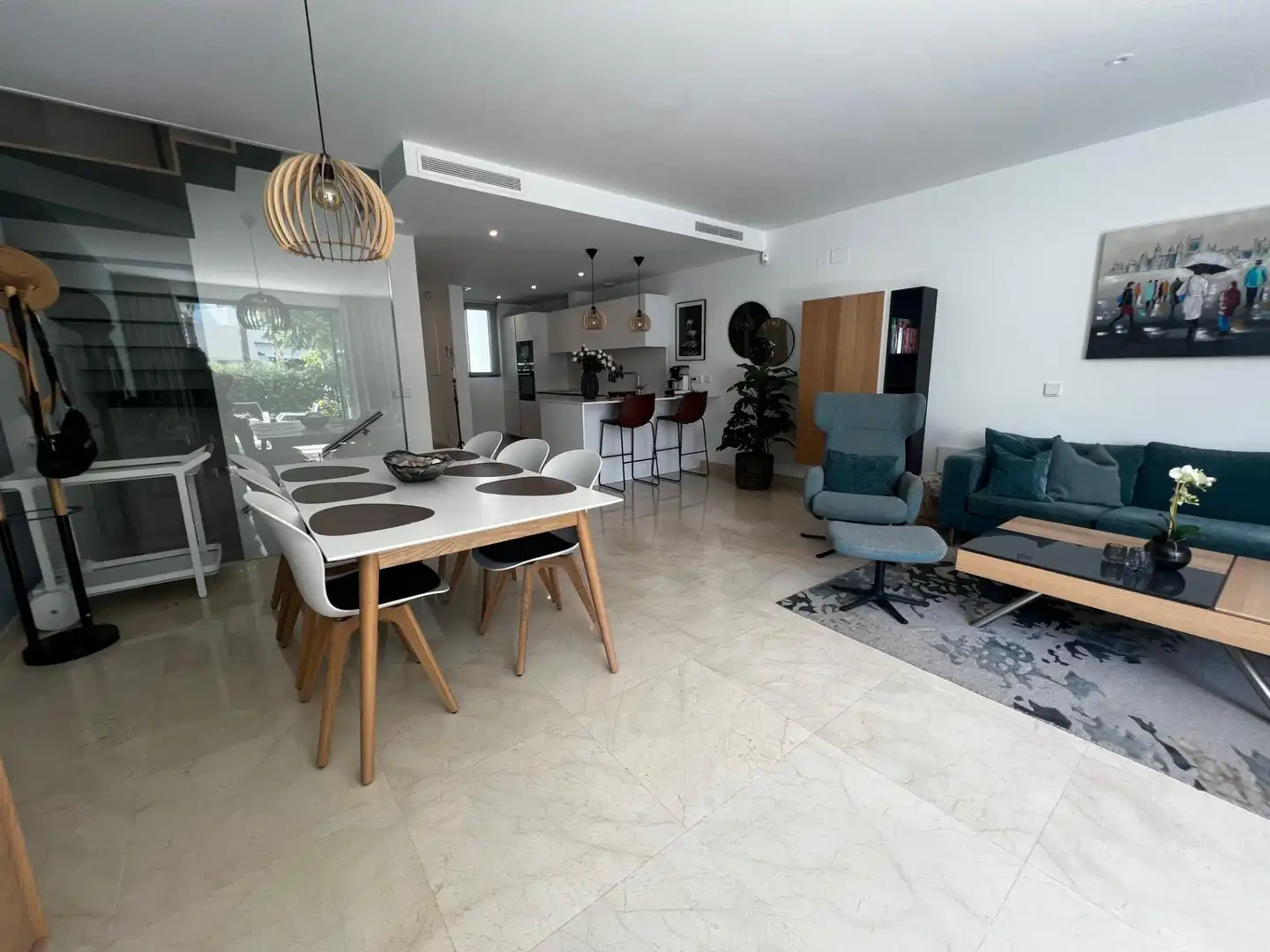Dining room of Apartments for sale in Mijas  with Air Conditioner, Heating and Terrace