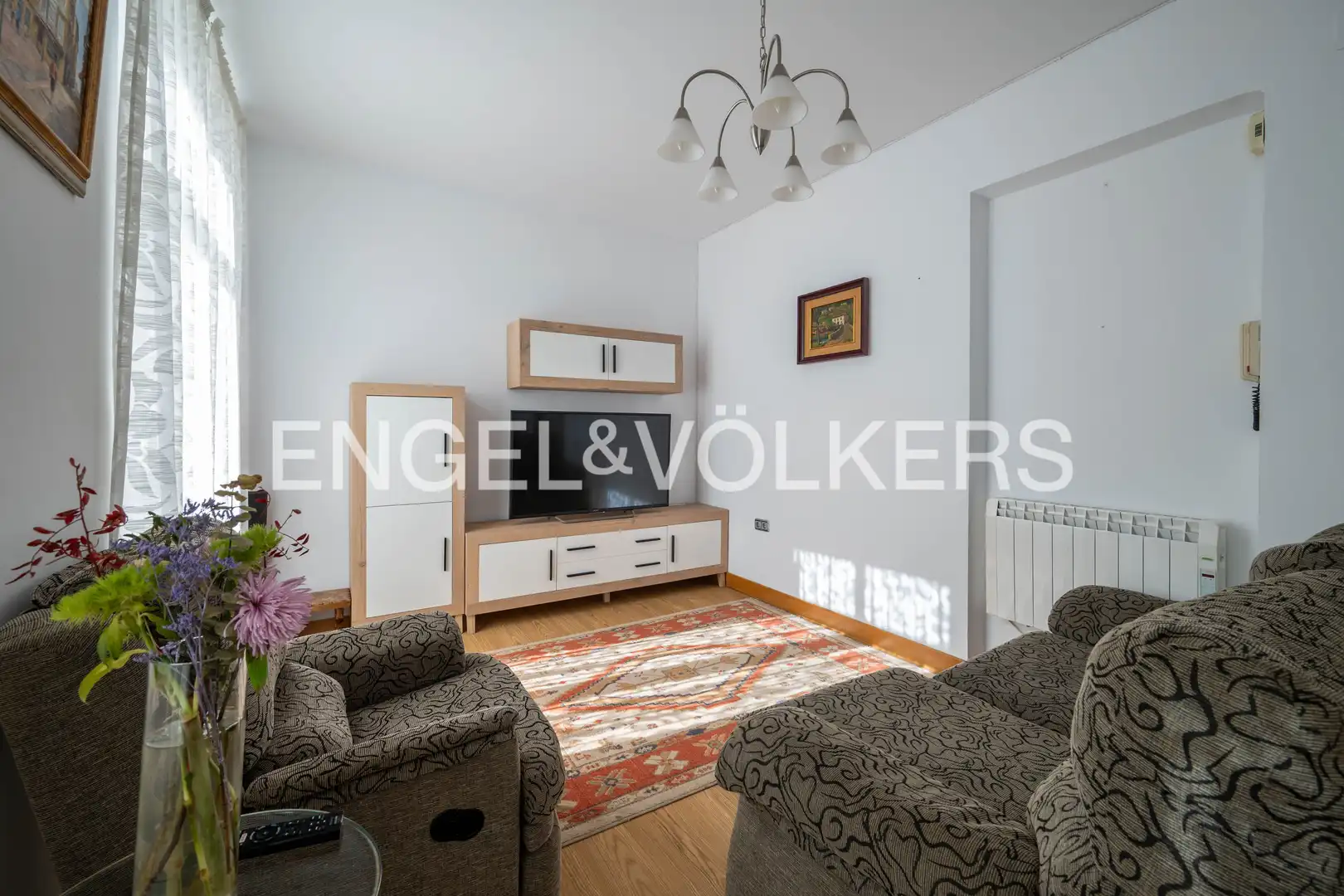 Sala d'estar de Apartament en venda en Zarautz amb Calefacció, Moblat i Balcó