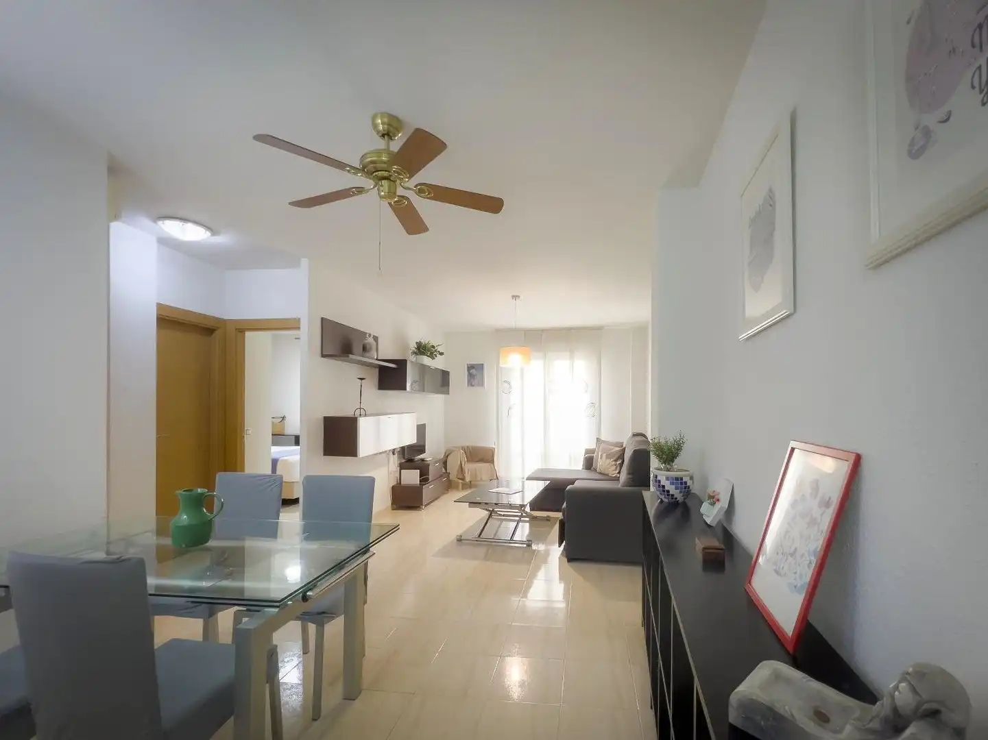 Living room of Flat for rent in Málaga Capital  with Air Conditioner and Furnished