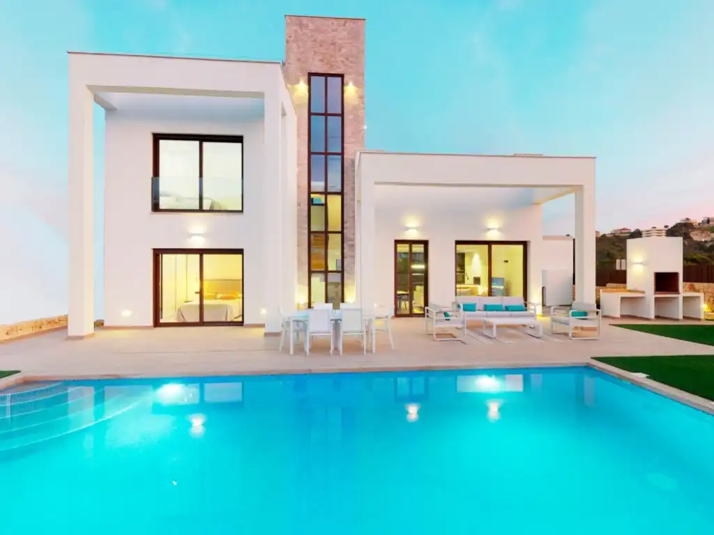 Piscina de Casa o xalet en venda en Finestrat amb Aire condicionat, Jardí privat i Piscina